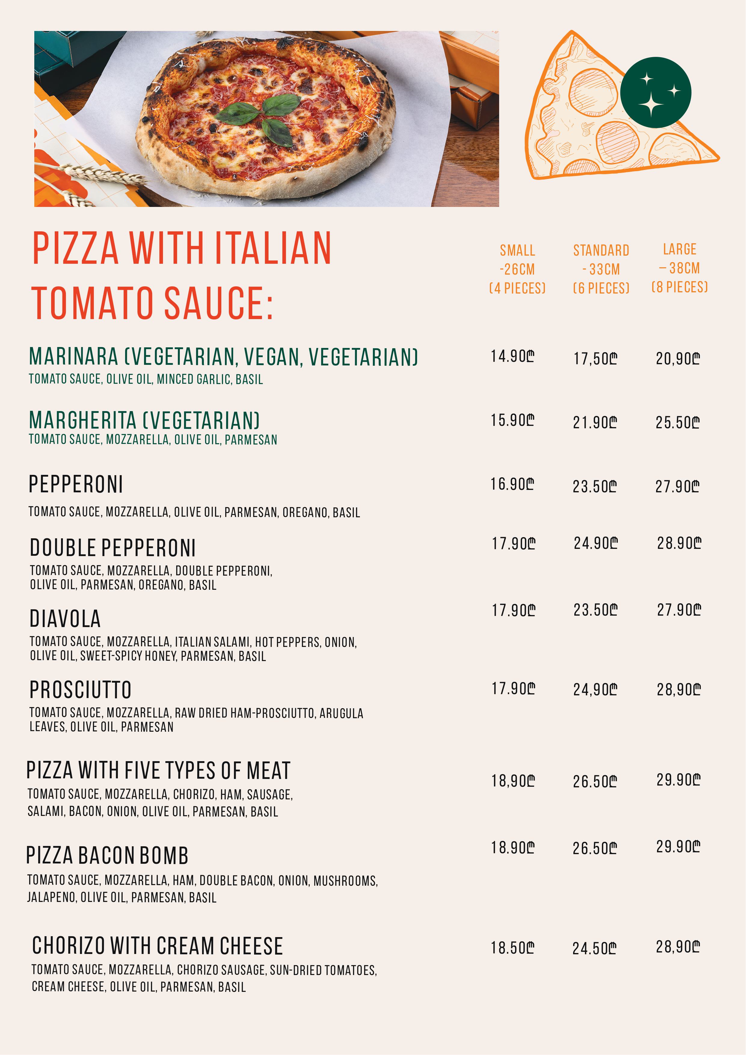 Apizza menu page 1
